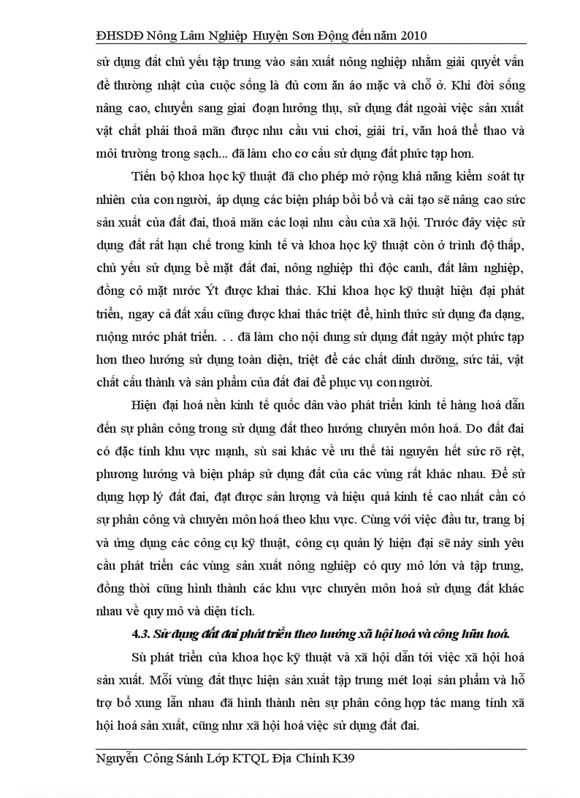 image for page Sử dụng đất đai Nông-Lâm nghiệp của huyện Sơn Động-Bắc Giang