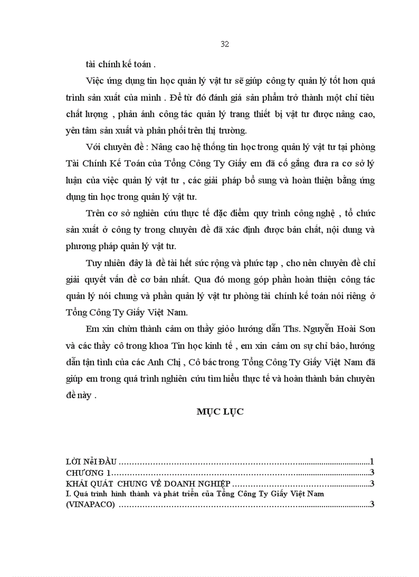 image for page Phân tích, thiết kế, xây dựng phần mềm quản lý vật tư tại phòng Kế Toán Tài Chính