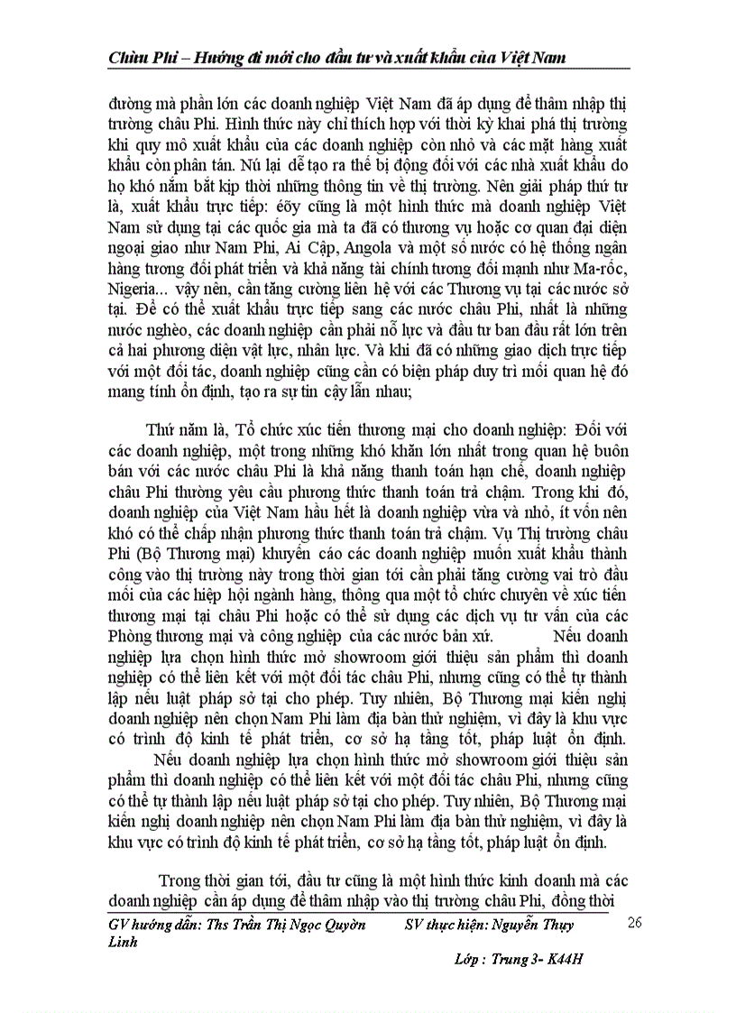 image for page Châu Phi – Hướng đi mới cho đầu tư và xuất khẩu của Việt Nam