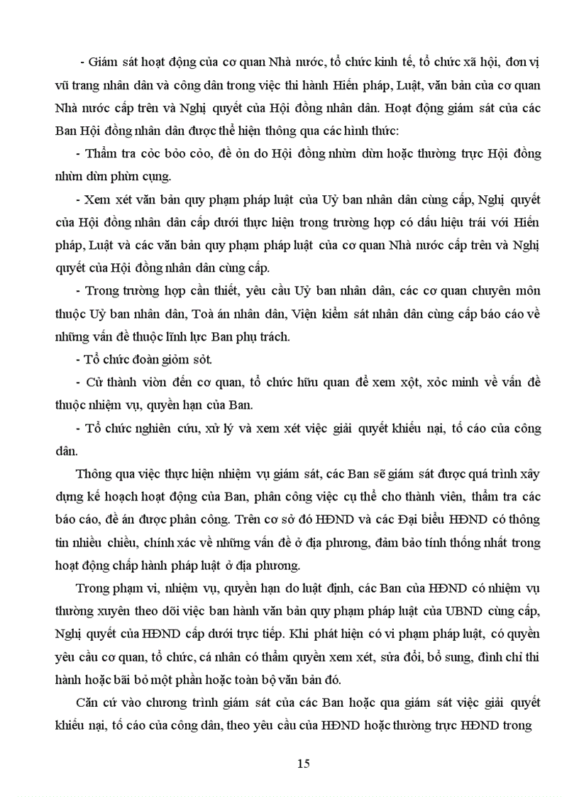 image for page Hoạt động giám sát của Hội đồng nhân dân các cấp-Thực trạng và một số giải pháp