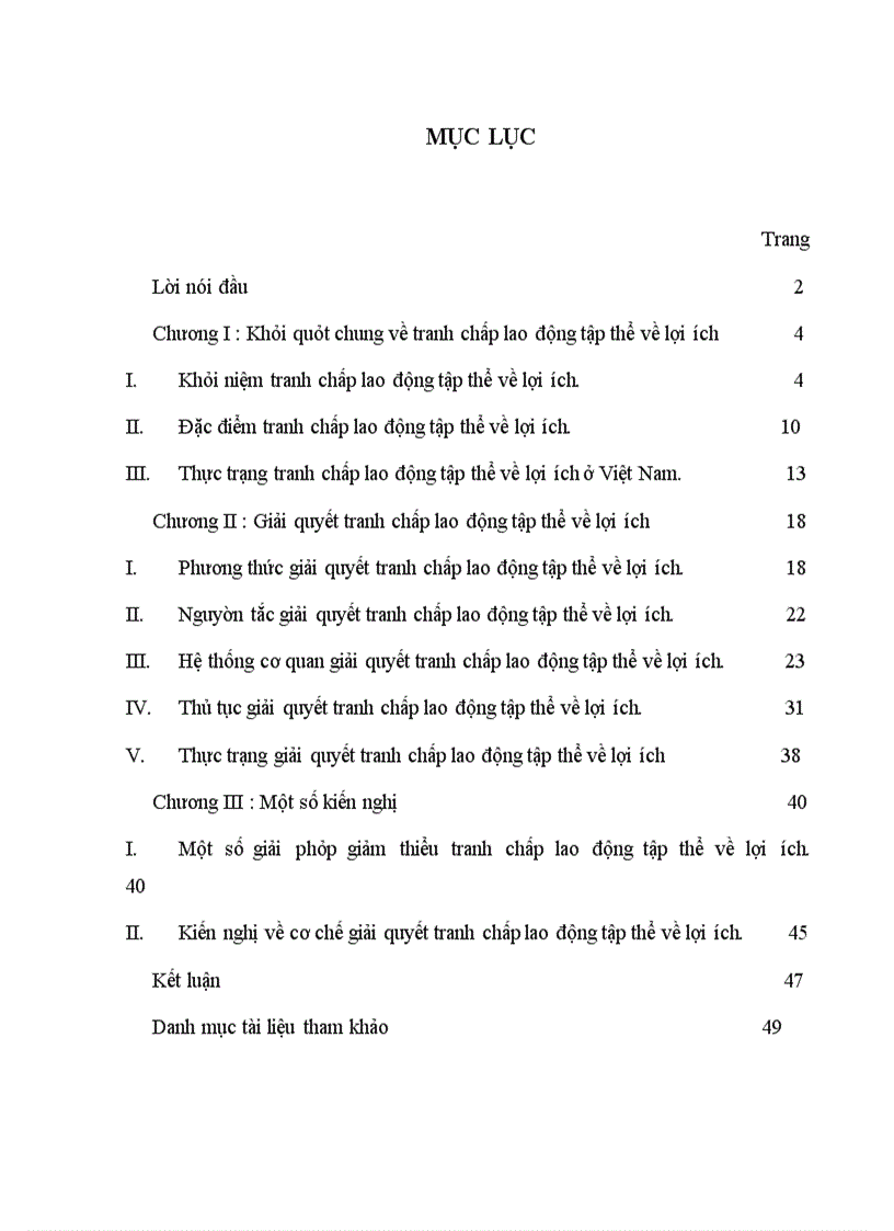 image for page Tranh chấp và giải quyết tranh chấp lao động tập thể về lợi ích