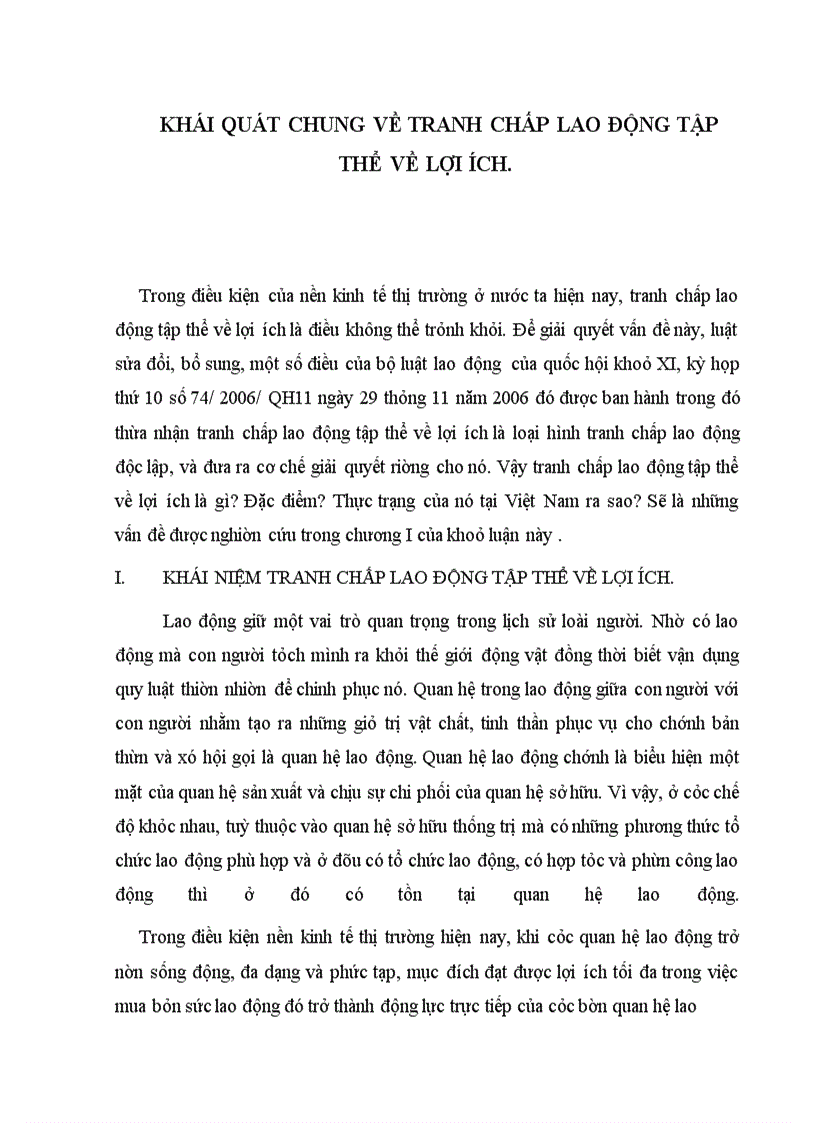 image for page Tranh chấp và giải quyết tranh chấp lao động tập thể về lợi ích