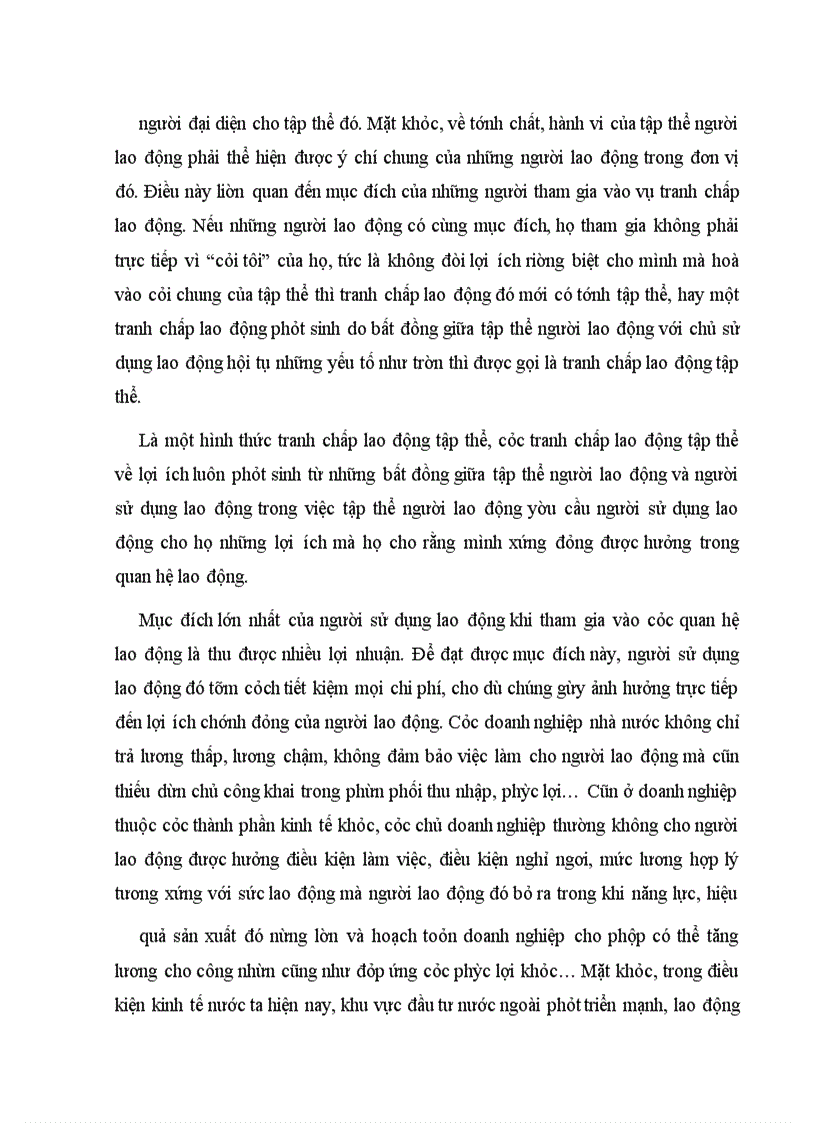 image for page Tranh chấp và giải quyết tranh chấp lao động tập thể về lợi ích