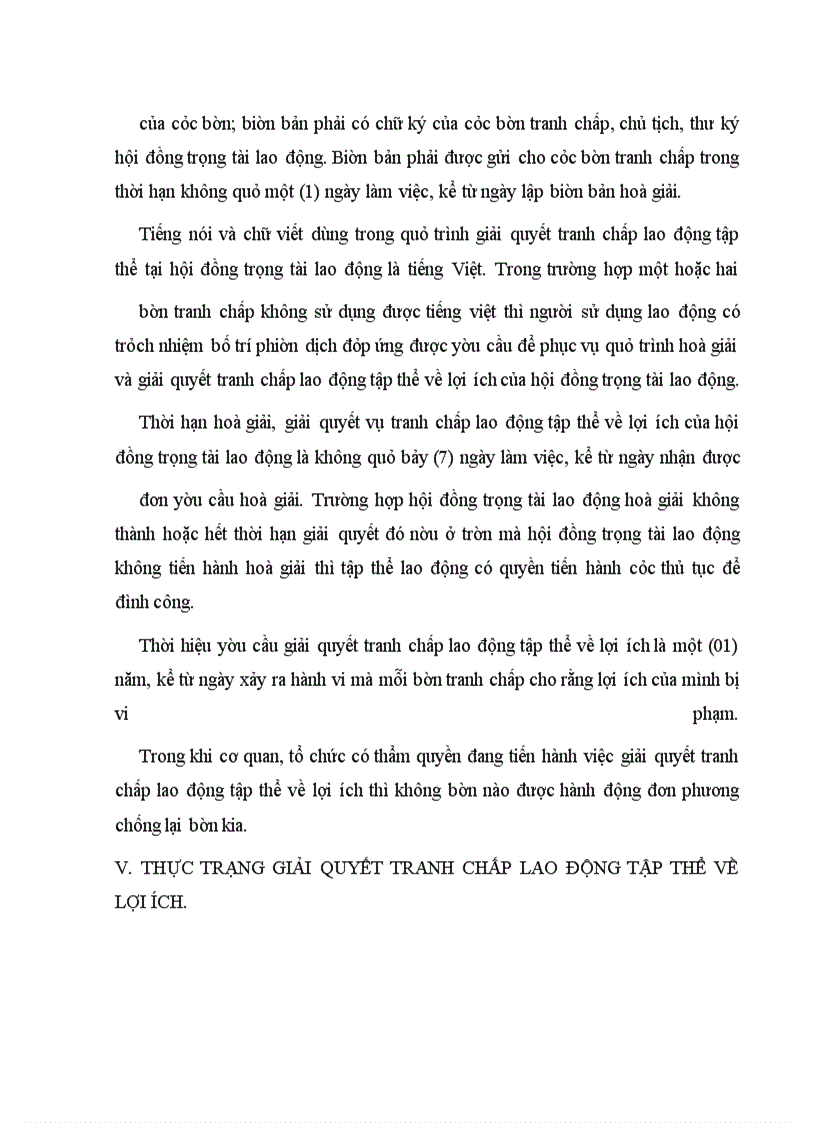 image for page Tranh chấp và giải quyết tranh chấp lao động tập thể về lợi ích