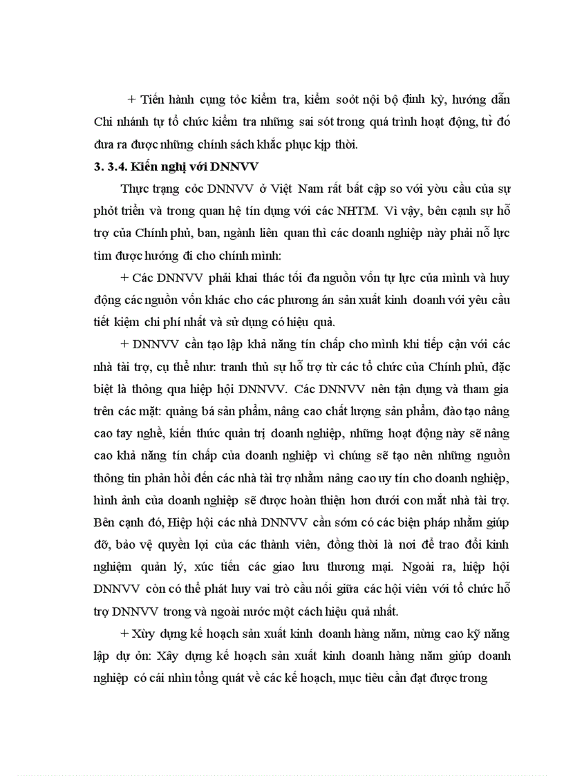 image for page Nâng cao hiệu quả tín dụng đối với DNNVV tại MSB Đống Đa