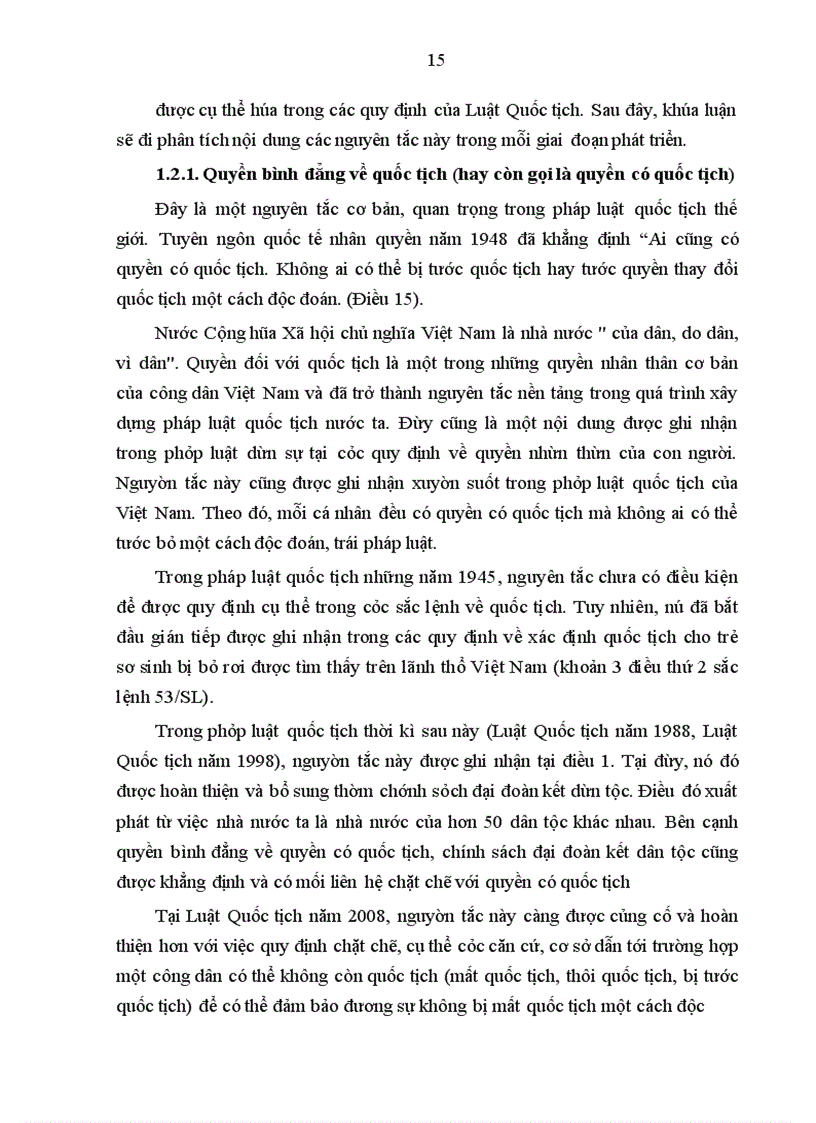 image for page Sự phát triển của pháp luật quốc tịch Việt Nam qua các thời kì