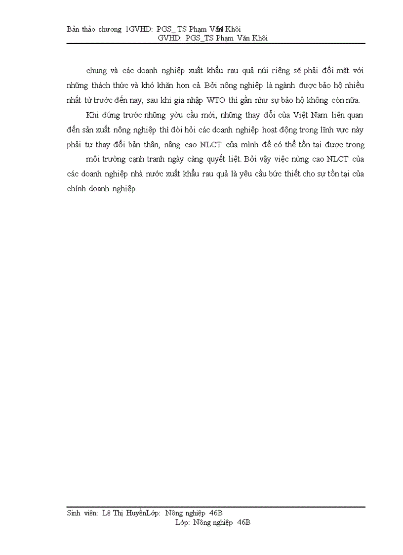 image for page Một số giải pháp nâng cao năng lực cạnh tranh mặt hàng rau quả xuất khẩu của Tổng công ty rau quả, nông sản