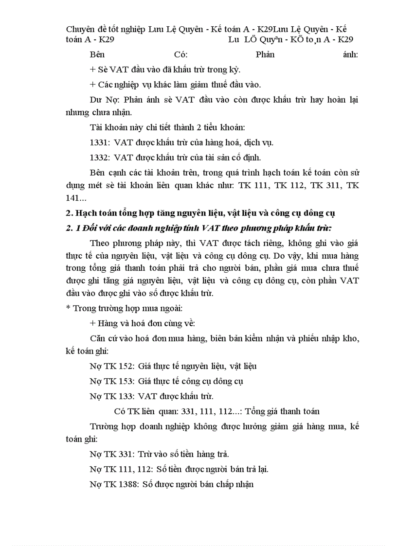 image for page Tổ chức hạch toán kế toán vật liệu, công cụ dụng cụ tại công ty khoá Minh Khai