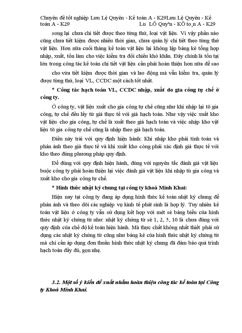 image for page Tổ chức hạch toán kế toán vật liệu, công cụ dụng cụ tại công ty khoá Minh Khai