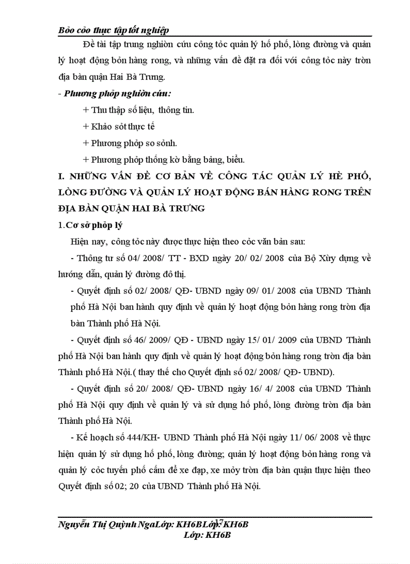 image for page Nâng cao hiệu quả quản lý hè phố, lòng đường và quản lý hoạt động bán hàng rong theo quyết định 02/2008/QĐ-UBND và quyết định 20/2008/QĐ-UBND của UBND Thành phố Hà Nội trên địa bàn quận Hai Bà Trưng