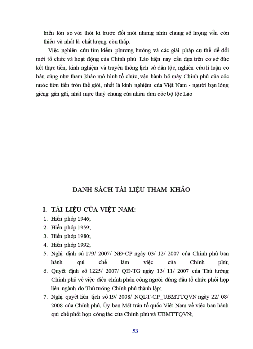 image for page Tổ chức và hoạt động của Chính phủ Việt Nam và Lào