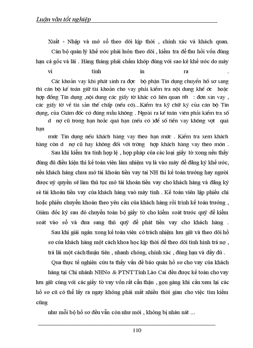 image for page Một số giải pháp nhằm hoàn thiện nghiệp vụ kế toán cho vay tại Ngân hàng Nông nghiệp và phát triển nông thôn tỉnh Lào cai
