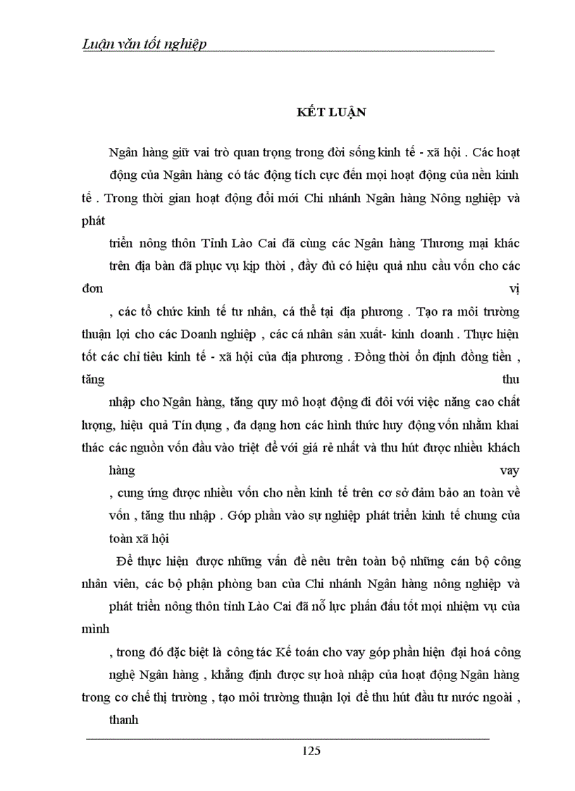 image for page Một số giải pháp nhằm hoàn thiện nghiệp vụ kế toán cho vay tại Ngân hàng Nông nghiệp và phát triển nông thôn tỉnh Lào cai
