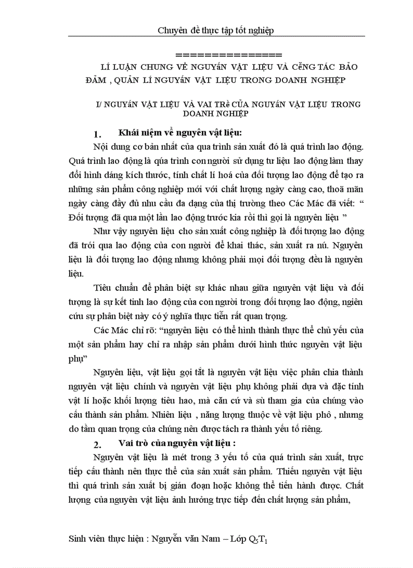 image for page Một số phương hướng và biện pháp nhằm tăng cường công tác bảo đảm và quản lí nguyên vật liệu tại Công ty Xà phòng Hà Nội