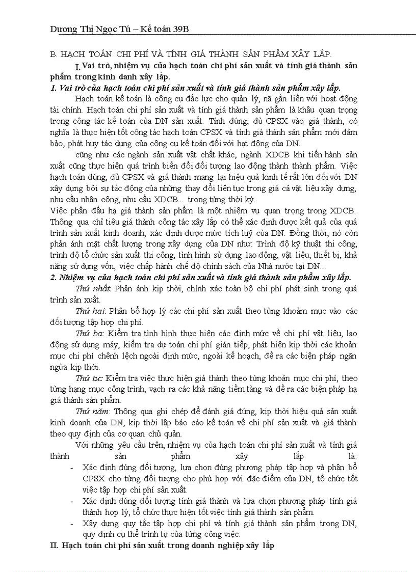 image for page Hạch toán chi phí sản xuất và tính giá thành sản phẩm với việc tăng cường công tác quản trị Doanh nghiệp tại Công ty XDCTGT 246