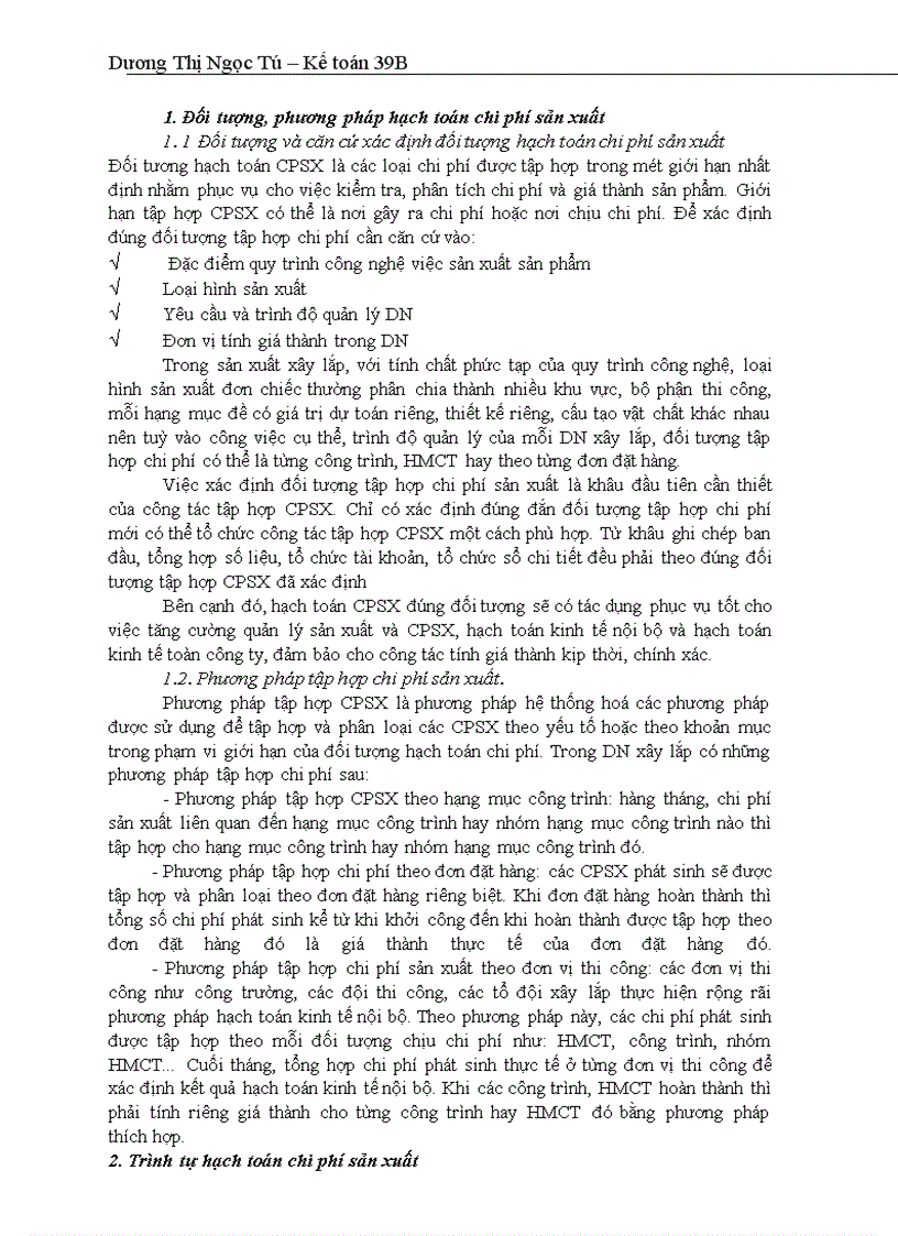 image for page Hạch toán chi phí sản xuất và tính giá thành sản phẩm với việc tăng cường công tác quản trị Doanh nghiệp tại Công ty XDCTGT 246