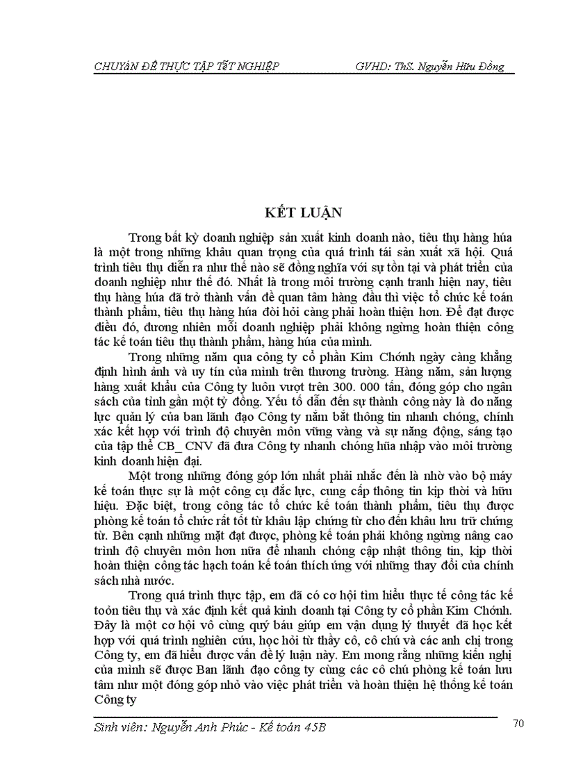image for page Thực trạng công tác kế toán bán hàng và xác định kết quả kinh doanh tại công ty cổ phần Kim Chính