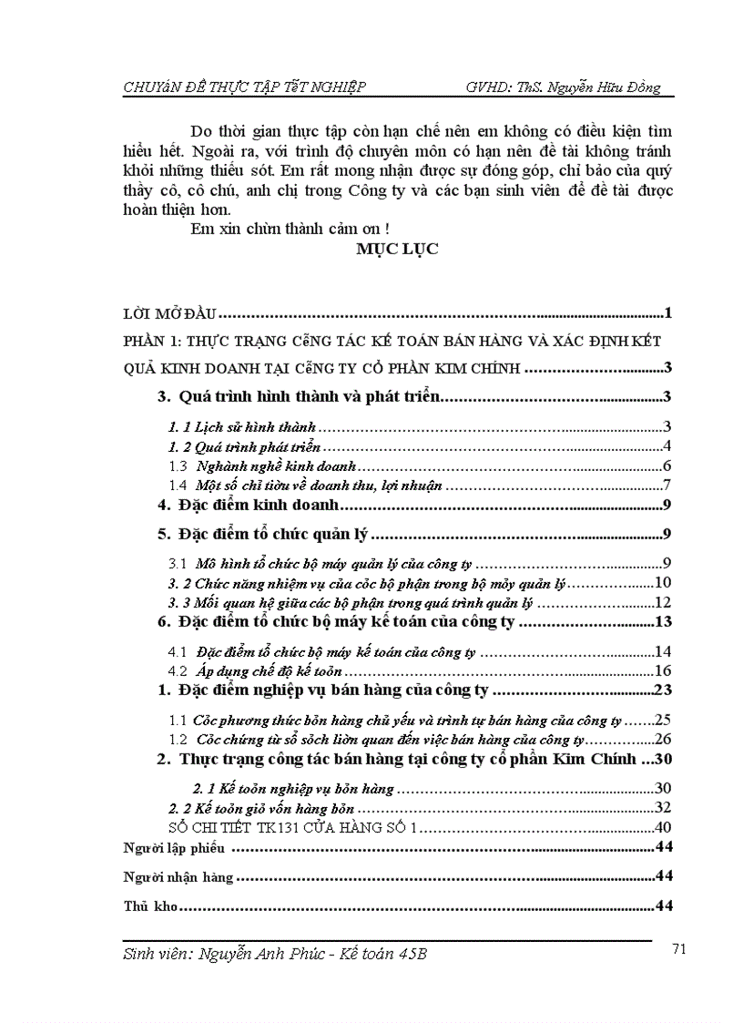 image for page Thực trạng công tác kế toán bán hàng và xác định kết quả kinh doanh tại công ty cổ phần Kim Chính