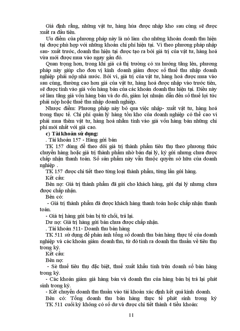 image for page Hoàn thiện hạch toán tiêu thụ, xác định kết quả tiêu thụ thành phẩm và các biện pháp nâng cao lợi nhuận tiêu thụ thành phẩm tại Xí nghiệp vật tư chế biến hàng xuất khẩu I
