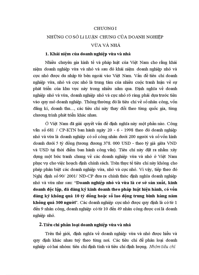 image for page Thực trạng và những tồn tại của các DN vừa và nhỏ tại Việt nam.
