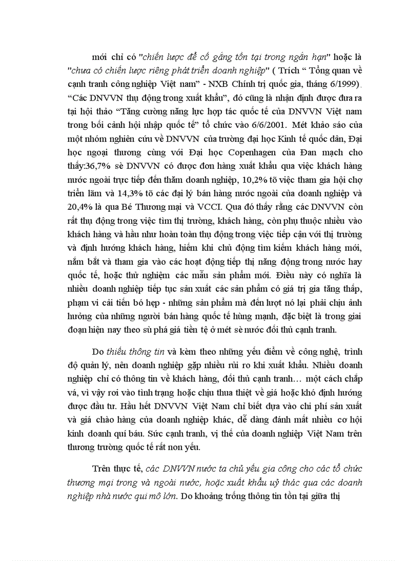 image for page Thực trạng và những tồn tại của các DN vừa và nhỏ tại Việt nam.