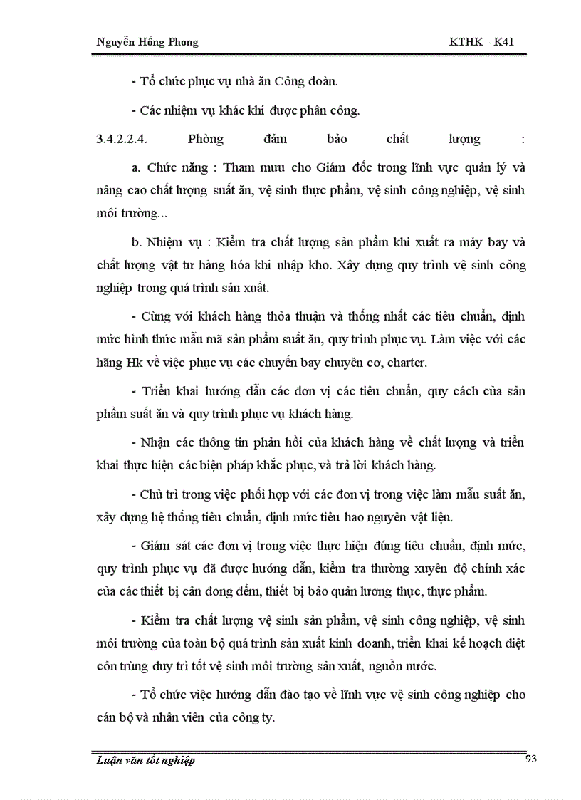 image for page Thiết kế phương án đầu tư mở rộng Công ty cung ứng suất ăn hàng không Nội Bài