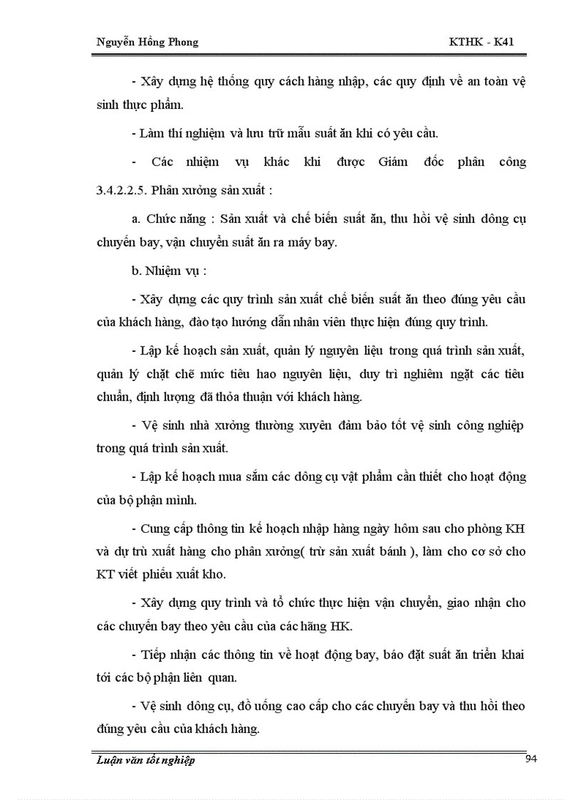 image for page Thiết kế phương án đầu tư mở rộng Công ty cung ứng suất ăn hàng không Nội Bài