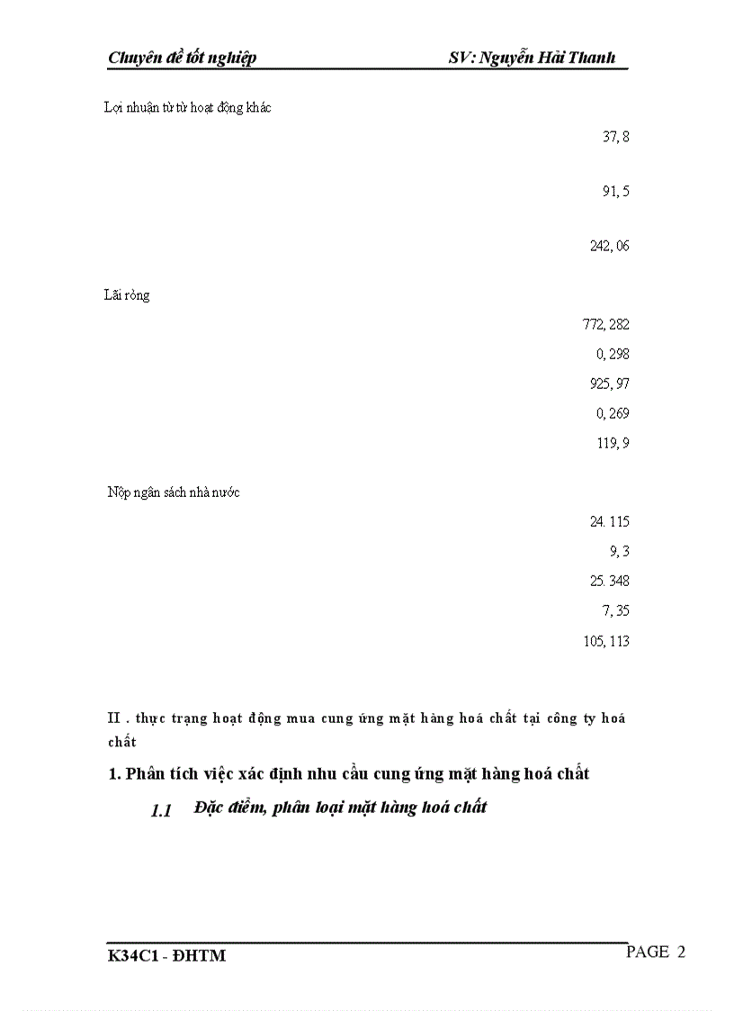 image for page Hoàn thiện hoạt động cung ứng mặt hàng hoá chất tại Công ty hoá chất