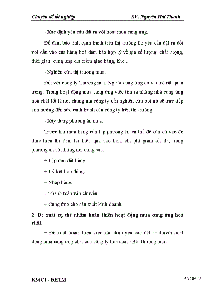 image for page Hoàn thiện hoạt động cung ứng mặt hàng hoá chất tại Công ty hoá chất