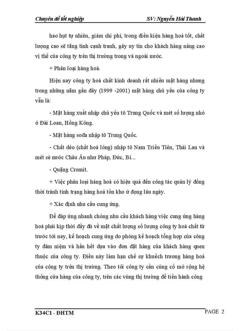 image for page Hoàn thiện hoạt động cung ứng mặt hàng hoá chất tại Công ty hoá chất