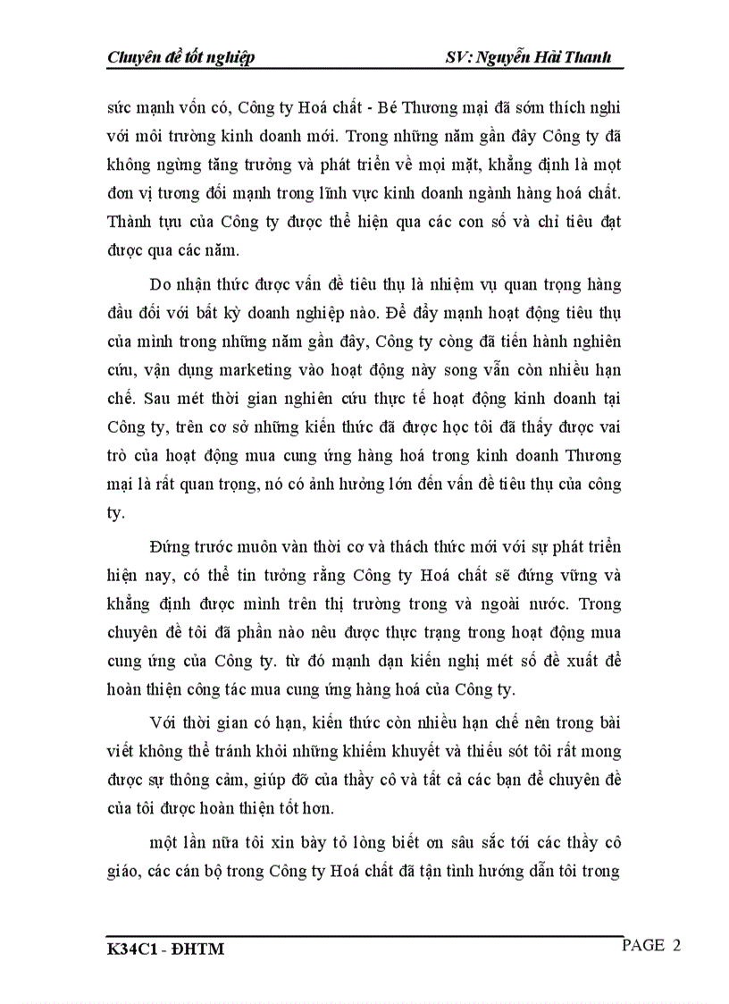 image for page Hoàn thiện hoạt động cung ứng mặt hàng hoá chất tại Công ty hoá chất