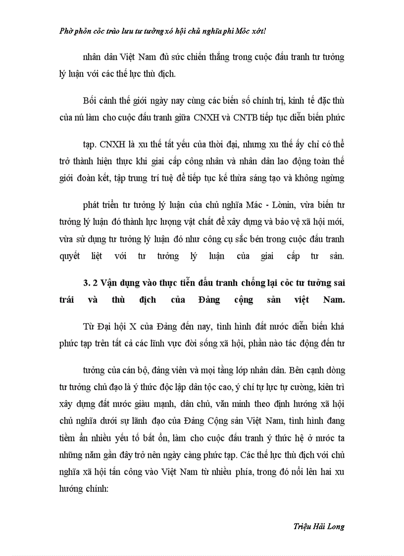 image for page Phê phán các trào lưu tư tưởng xã hội chủ nghĩa phi Mác xít!