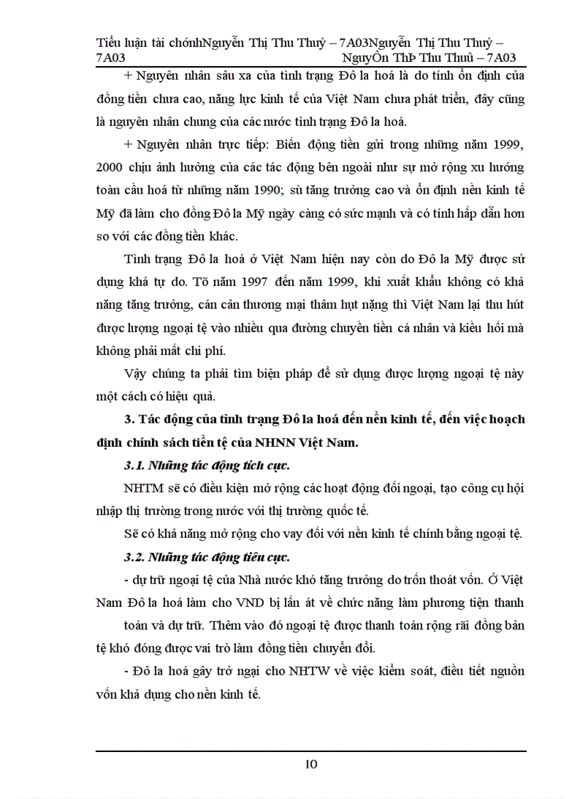 image for page Hiện tượng Đô la hoá ở Việt Nam – Tình trạng và giải pháp khắc phục