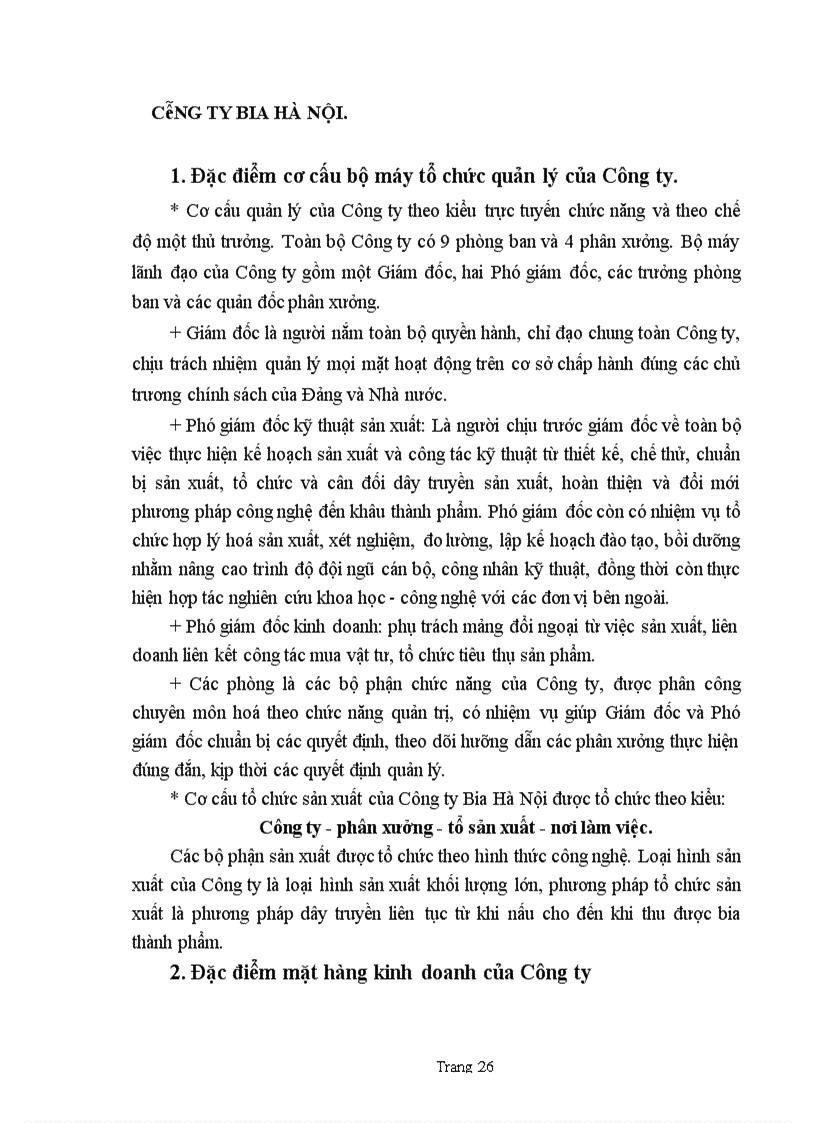 image for page Thị trường tiêu thụ sản phẩm của Công ty Bia Hà nội