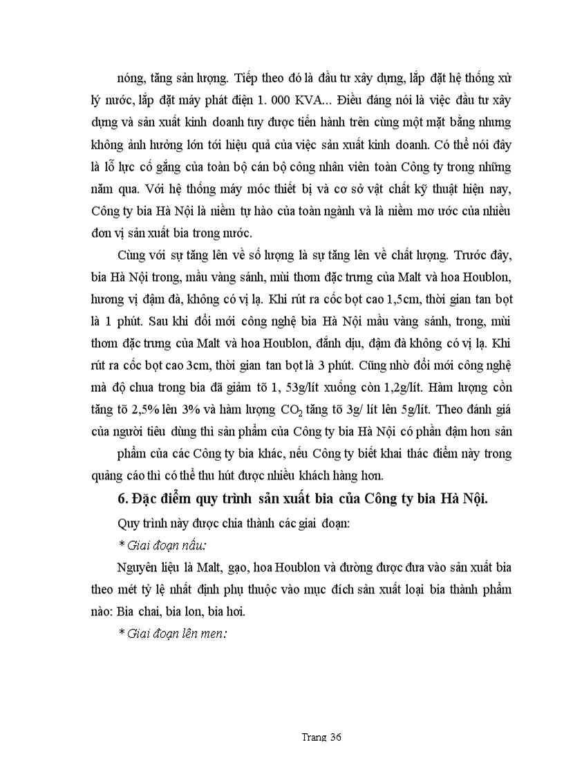 image for page Thị trường tiêu thụ sản phẩm của Công ty Bia Hà nội