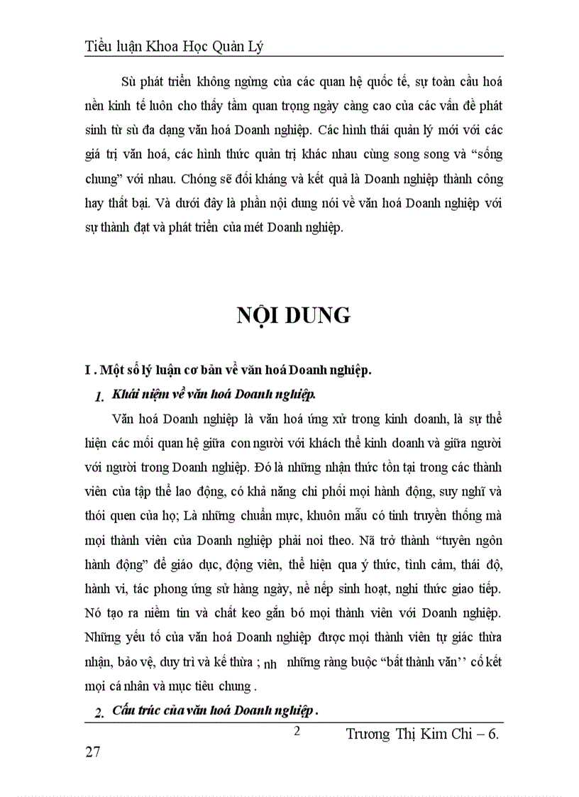 image for page Văn hoá doanh nghiệp với sự thành đạt và phát triển của một doanh nghiệp