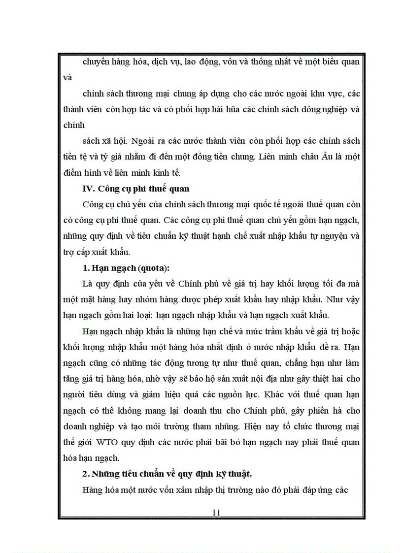 image for page Thuế quan và tác động của thuế quan tới thương mại quốc tế