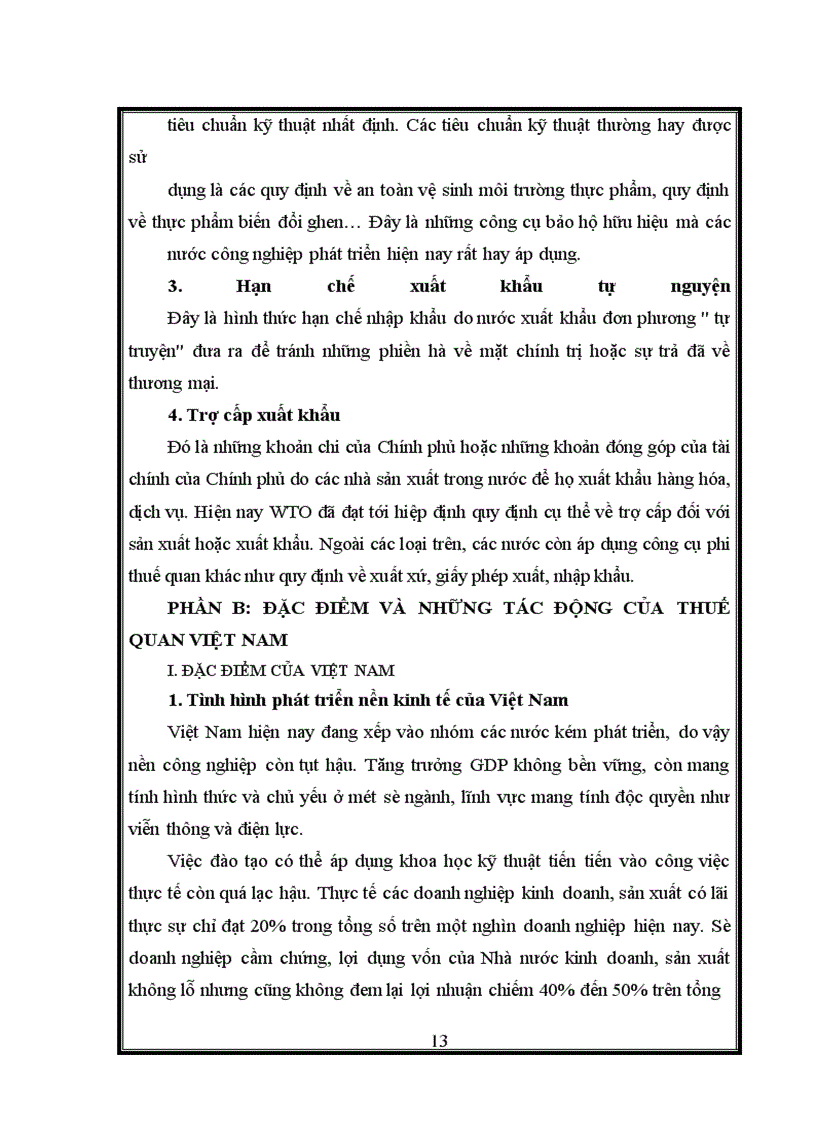 image for page Thuế quan và tác động của thuế quan tới thương mại quốc tế