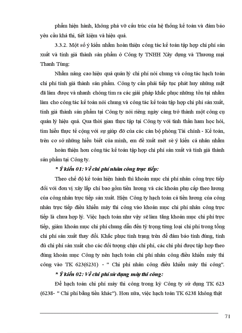 image for page Tổ chức công tác kế toán tập hợp chi phí và tính giá thành sản phẩm tại Công ty TNHH Xây dựng và Thương mại Thanh Tùng