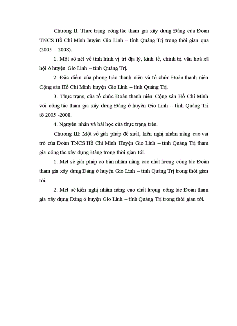 image for page Đoàn TNCS Hồ Chí Minh huyện Gio Linh – tỉnh Quảng Trị với công tác tham gia xây dựng Đảng, thực trạng – giải pháp