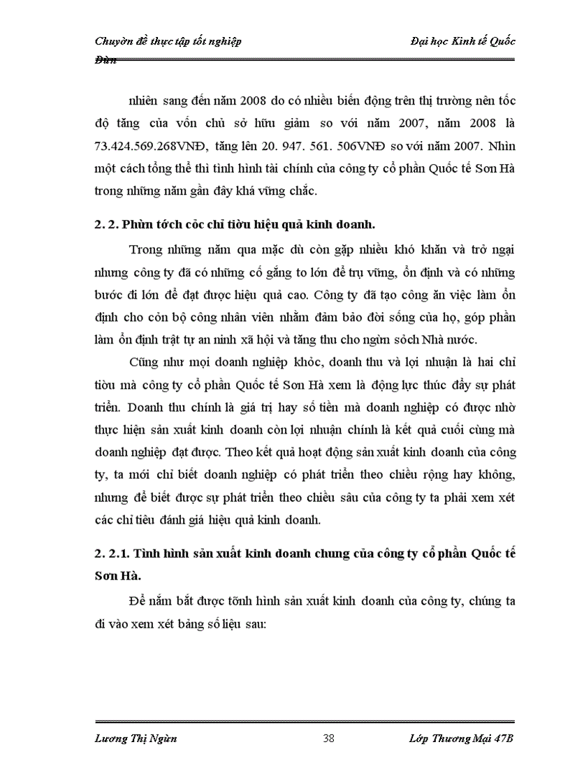 image for page Nâng cao hiệu quả kinh doanh của Công ty cổ phần Quốc tế Sơn Hà