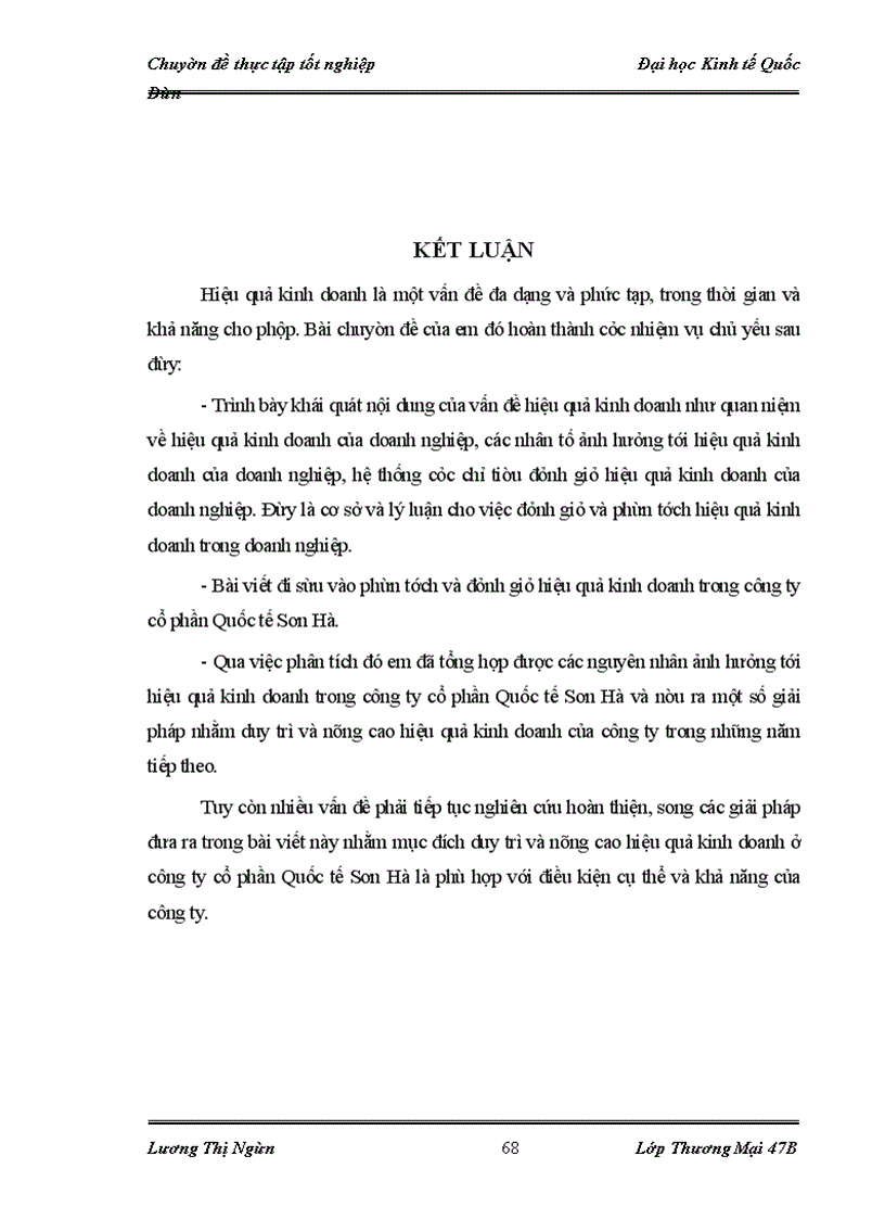 image for page Nâng cao hiệu quả kinh doanh của Công ty cổ phần Quốc tế Sơn Hà