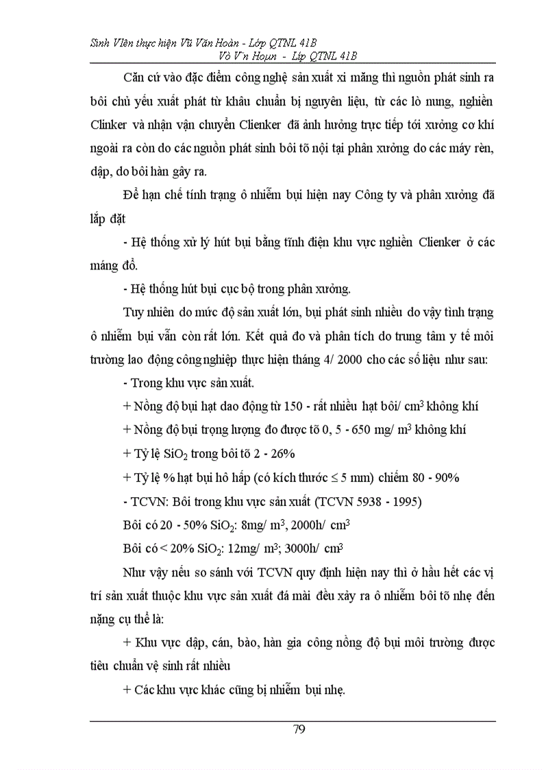 image for page Một vài kiến nghị hoàn thiện điều kiện lao động, an toàn lao động tại xưởng cơ khí - Công ty xi măng Hoàng Thạch