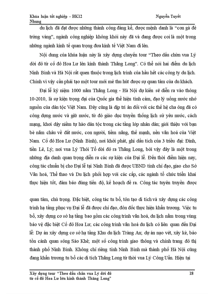 image for page Xây dựng tour du lịch” Theo dấu chân vua Lý dời đô từ cố đô Hoa Lư lên kinh thành Thăng Long