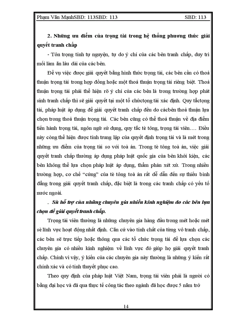 image for page Việc sử dụng trọng tài trong việc giải quyết tranh chấp thương mại tại Việt Nam