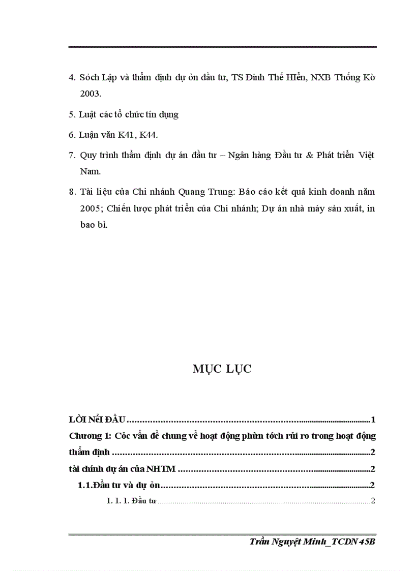 image for page Nâng cao chất lượng phân tích rủi ro trong công tác thẩm định tài chính dự án của Ngân hàng Đầu tư và Phát triển – Chi nhánh Quang Trung