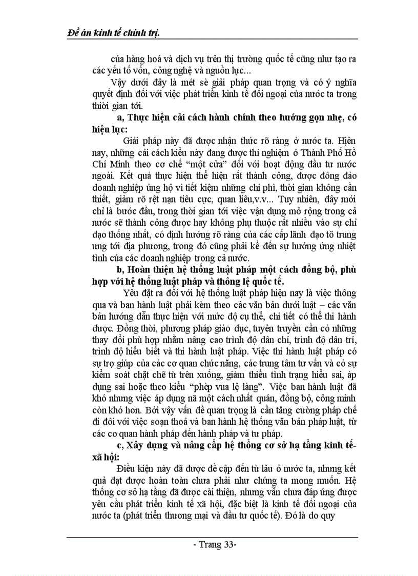 image for page Phân tích trực trạng và các giải pháp cơ bản để mở rộng và nâng cao hiệu quả của kinh tế đối ngoại ở nước ta hiện nay