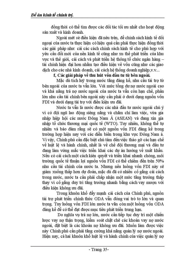 image for page Phân tích trực trạng và các giải pháp cơ bản để mở rộng và nâng cao hiệu quả của kinh tế đối ngoại ở nước ta hiện nay