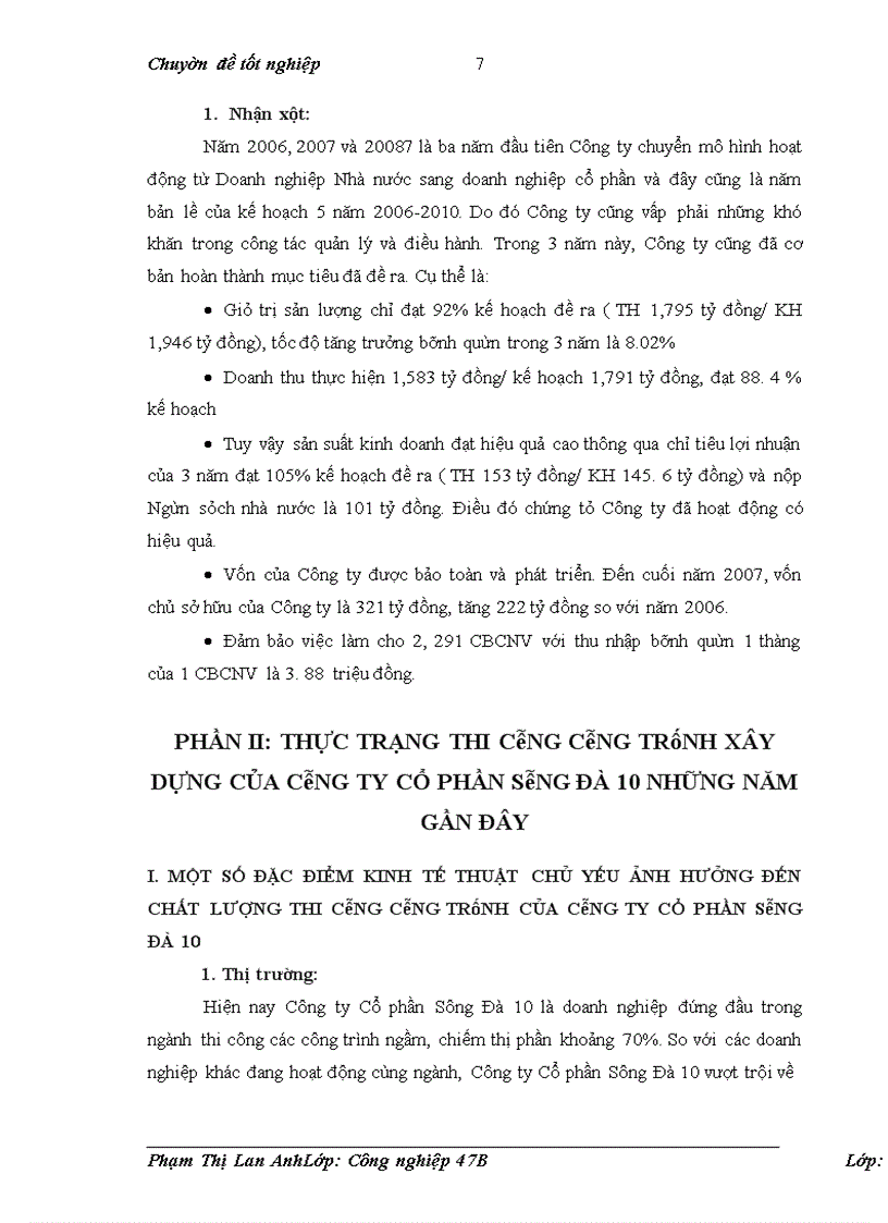 image for page Giải pháp nâng cao chất lượng thi công công trình của Công ty Cổ phần Sông Đà 10.