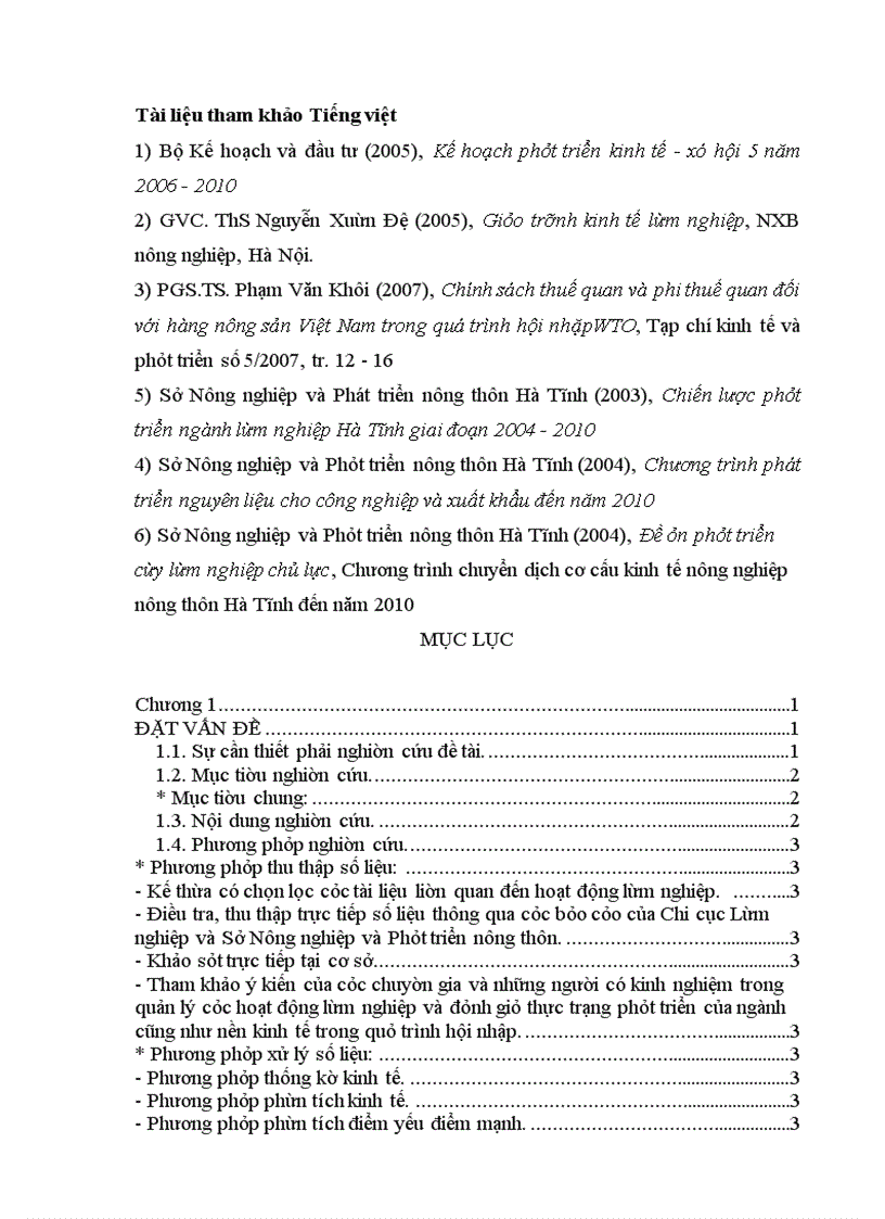 image for page Cơ sở lý luận và thực tiễn để phát triển lâm nghiệp hà tĩnh với việc gia nhập WTO